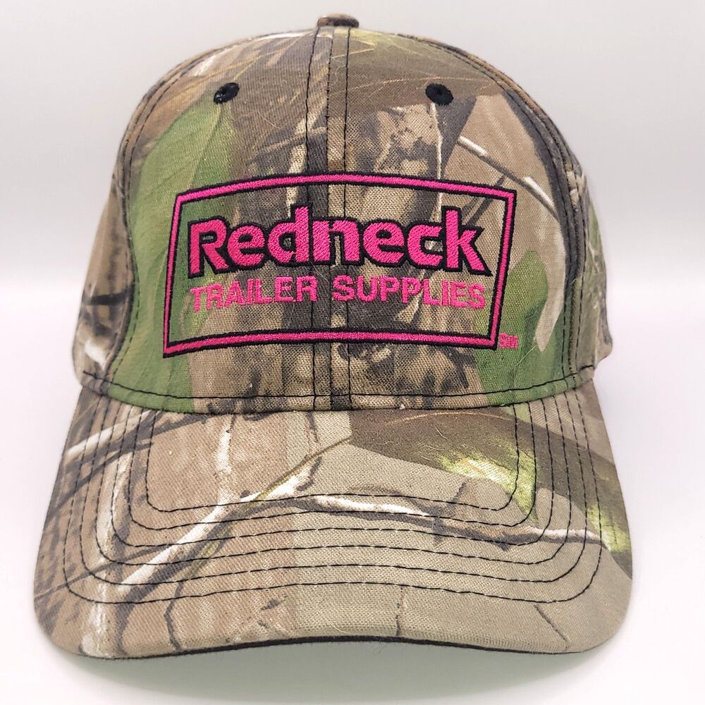 Redneck Trailer Supplies Camo Hat Baseball Cap Pink Adjustable NWOT Cap America